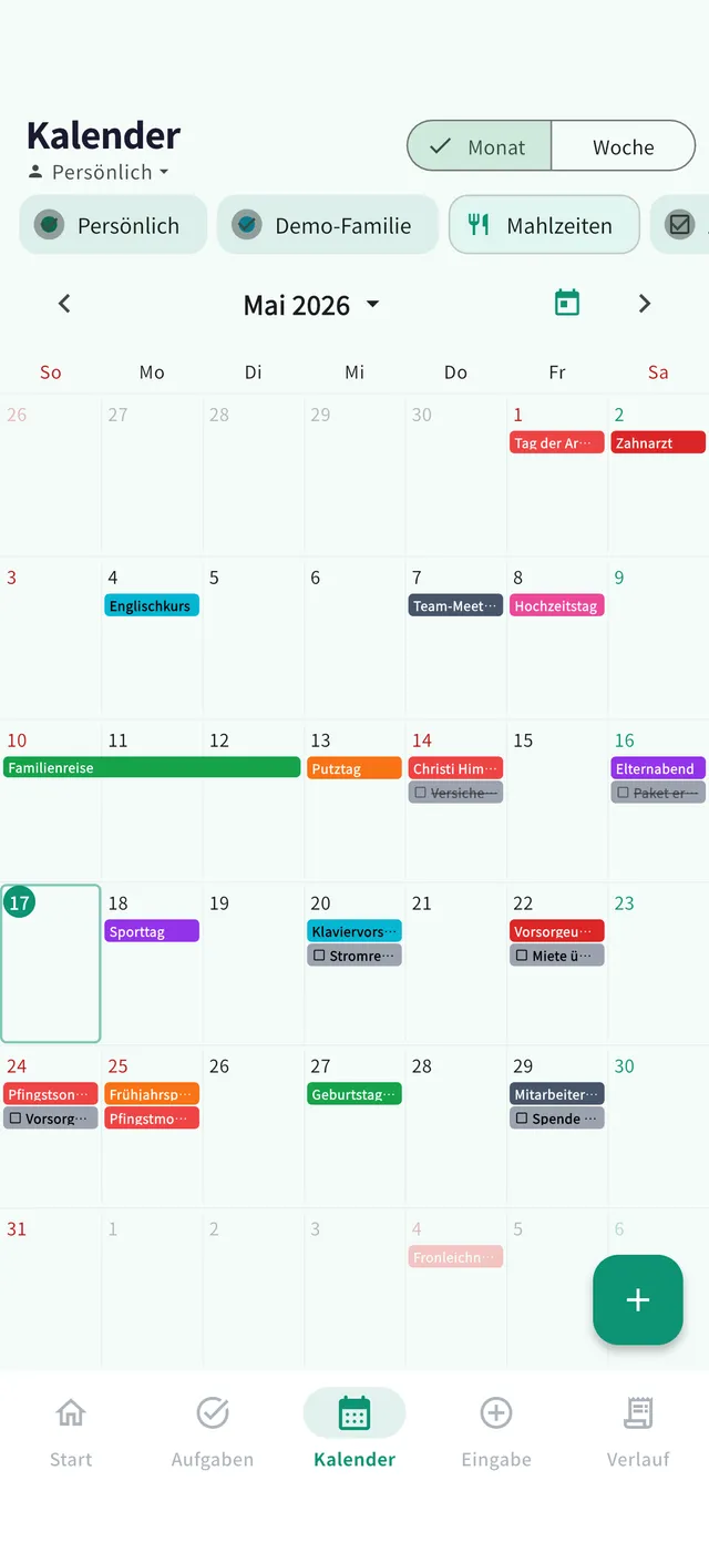 Kalenderansicht
